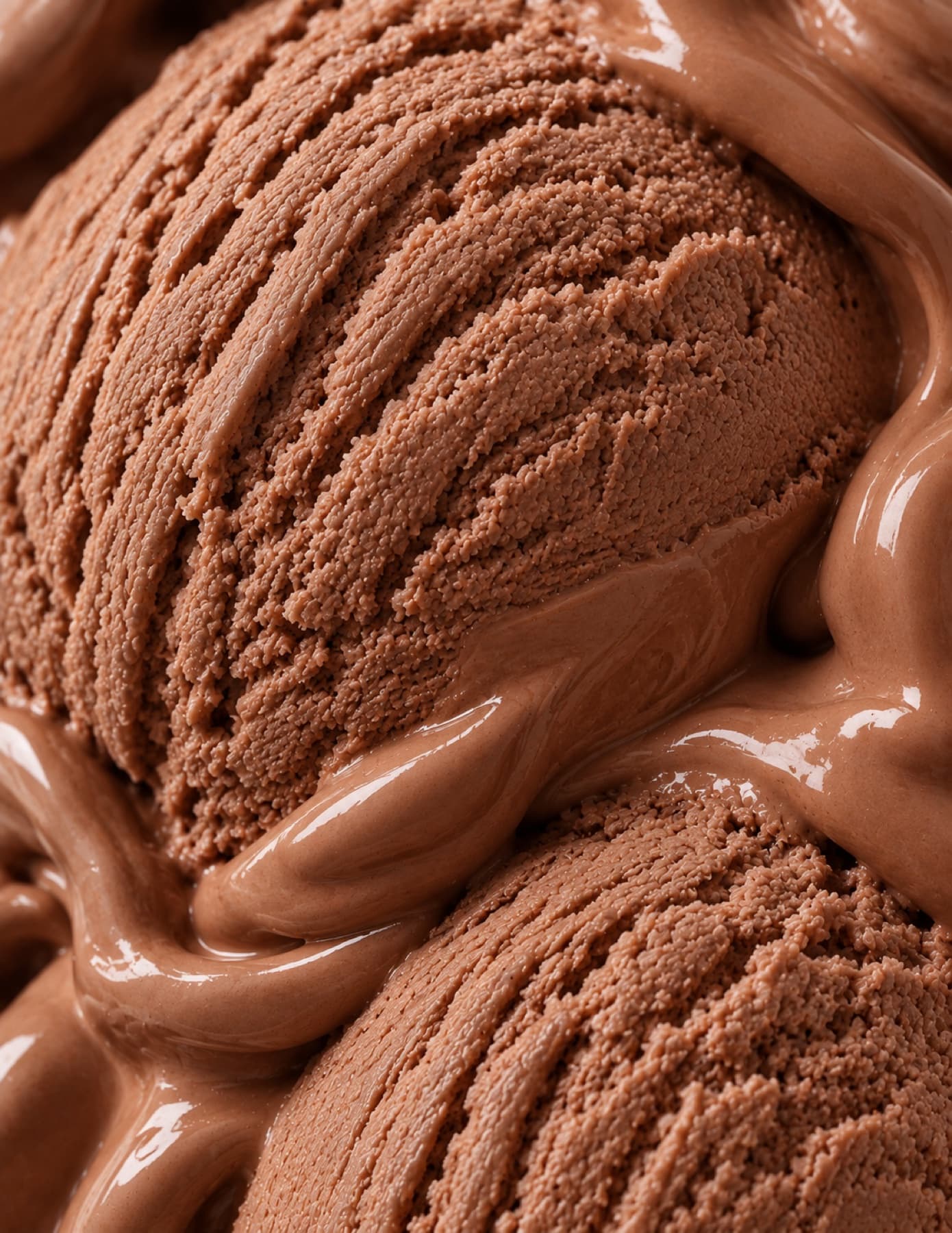 Textura do sorvete Gulo sabor Chocolate Intenso