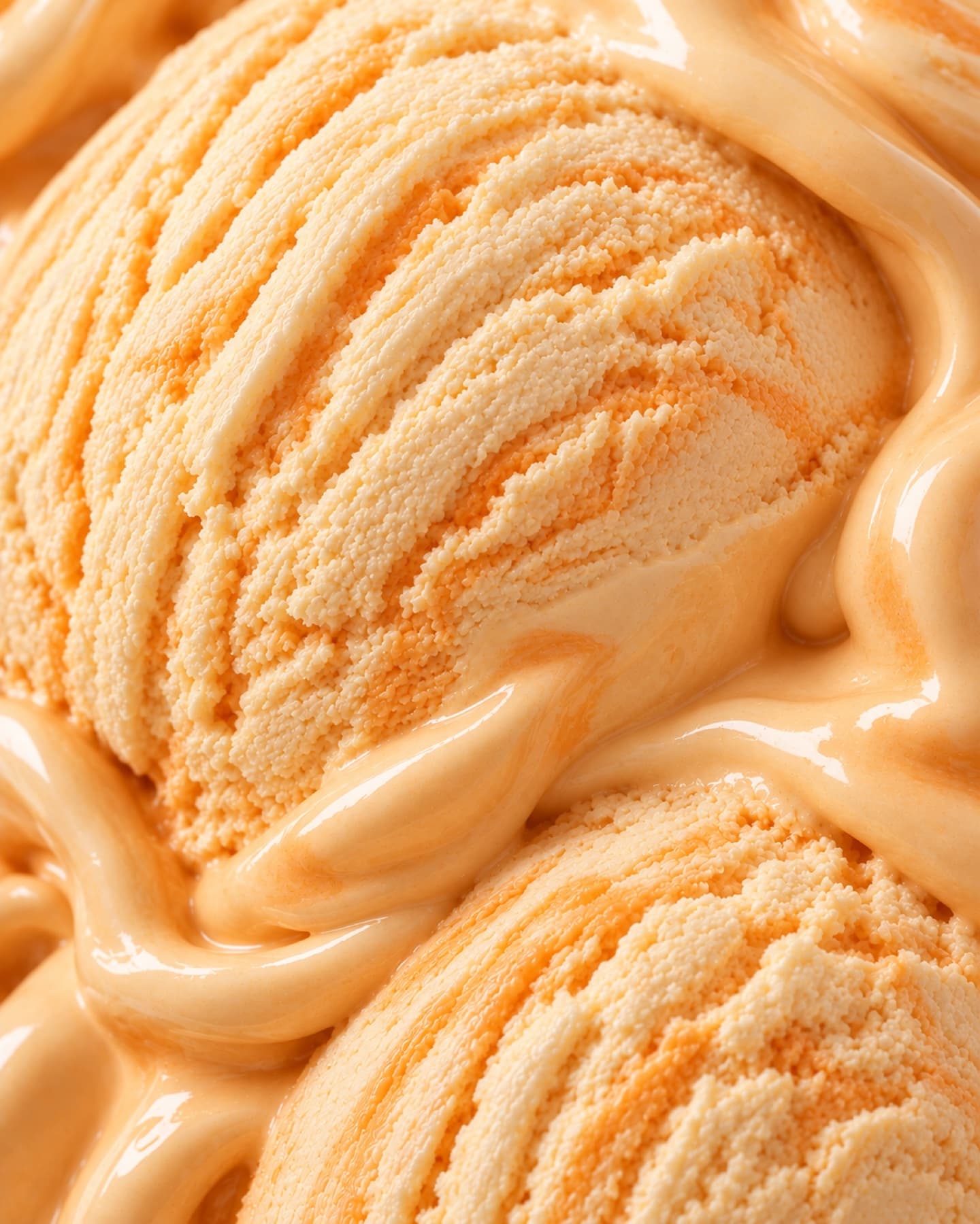 Textura do sorvete Gulo sabor Creme de Laranja